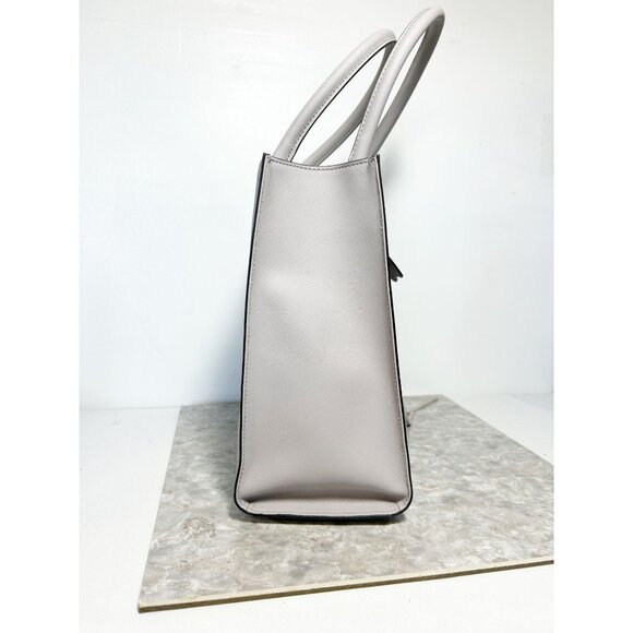 Rebecca Minkoff Saffiano Textured Leather Large "MAB" Tote in Lt Gray - Picture 4 of 13